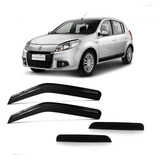 Calha De Chuva Defletor Renault Sandero 2008 A 2013 4 Portas