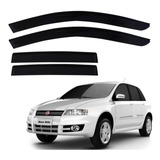 Calha De Chuva Fiat Stilo 2008 2009 04 Pçs Fumê Preto