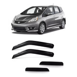 Calha De Chuva Honda Fit 2010 2011 Defletor 4p Jogo 
