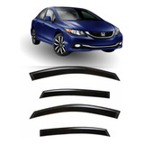 Calha De Chuva New Civic 2012 2013 Defletor 4p Jogo