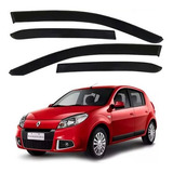Calha De Chuva Renault Sandero 2012 2013 Acriílico 4 Portas
