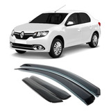 Calha Defletor Chuva Fume Renault Logan 2014 A 2022 2023