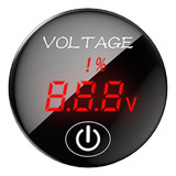 Calibre De Voltímetro Do Diodo Emissor De Luz Do Vermelho