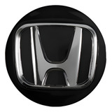Calotinha Centro Miolo Roda Honda Hrv Civic Preto Cromo 69mm