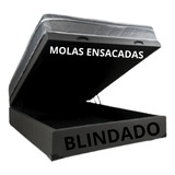 Cama Box Baú Casal + Colchão Molas Ensacadas - Conjunto