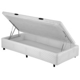 Cama Box Bau Solteiro Antigo + Colchão Dabe Premium 78 X 188
