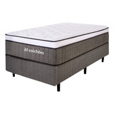 Cama Box Bf Colchões Solteirão Premium Mola Ensacada E Espuma D33 97cm Y 203cm