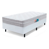 Cama Box Com Solteiro Premium Molas Ensacadas Com Espuma D33 Astronasa 88x188cm Bf Colchões