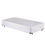 Cama Box Solteiro Corano Branco Universal - 078x188 Solteiro Antigo