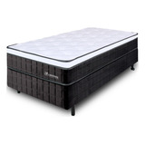 Cama Box Solteiro Molas Ensacadas Firme De Pillow Espuma D45 88x188x64 Bf Colchões