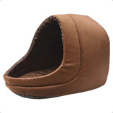 Cama Caminha Toca Iglu Médio Casinha Petliz P/ Cachorro E Gato Pet Cor Marrom