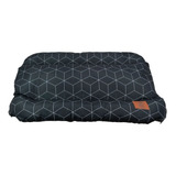 Cama Colchão Cachorro 70x50cm Antifriagem Lavavel 24h Cor Geo Preta