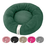 Cama De Gato Caminha Nuvem Ninho Pet Soft Redonda 50x50cm Cor Verde-musgo