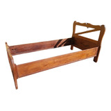 Cama De Solteiro Antiga De Madeira Maciça Imbuia