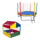 Cama Elástica Pula Pula 2,30m + Piscina De Bolinhas 1,00m /