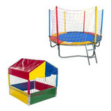 Cama Elástica Pula Pula 2,30m + Piscina De Bolinhas 1,00m