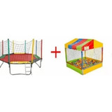 Cama Elástica+piscina De Bolinhas=leve Mais 01 Aluguel 