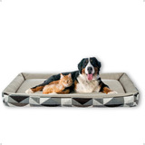 Cama Pet Confortável Xg Extra Grande 100% Algodão Cor Triângulo Cinza
