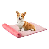 Cama Tapete Colchonete ´pet Refrescante Cães Gatos M 70x50 Cor Rosa Desenho Rosa