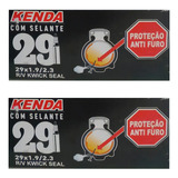 Câmara De Ar Com Selante 29 Kenda Válvula Presta Mtb Par Pro