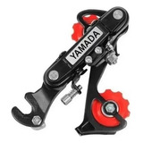 Câmbio Traseiro Com Gancheira Para Bicicleta 6v Yamada Preto