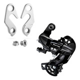 Cambio Traseiro Shimano Tourney 8v + Gancheira Comprimento Da Gaiola . Cor Ty300ge036