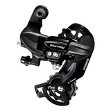 Cambio Traseiro Shimano Tourney Ty300 6/7v Mtb S/ganch Comprimento Da Gaiola Médio Cor Preto