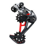 Cambio Traseiro Sram X01 Eagle 12v 52t Vermelho Preto Lunar