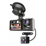Câmera De Carro Com 3 Lentes Dash De 3 Canais Hd1080 Dvr