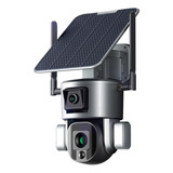 Câmera De Segurança Chip Operadora Placa Solar 4k Ultra Hd