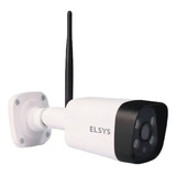 Câmera De Segurança Elsys Esc-wb3f Com Resolução De 2mp Visão Noturna Incluída Branca