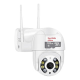 Câmera De Segurança Icsee A8 + Micro-sd 128 Gb Dome Com Resolução De 2mp Visão Nocturna Incluída Branca