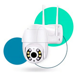 Camera De Segurança Residencial Prova D'agua Gira 360 Wifi Budapeste Baby Color Blanco