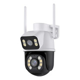 Câmera De Segurança Wifi Smart Camera A28b Dupla Ip Icsee Cor Branco