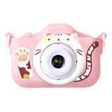 Câmera De Selfie Infantil Câmera Digital Gatinho Rosa