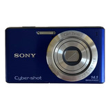 Câmera Digital Sony Cybershot Dsc-w530 Azul Kit Completo