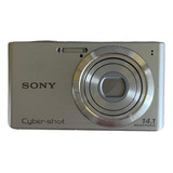 Câmera Digital Sony Cybershot Dsc-w610 Prata Kit Completo