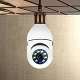 Camera Espiã Lampada Com Áudio Wifi Discreta Para Segurança