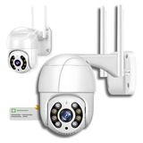 Câmera Externa Wifi Noturna Ip66 Hd Infravermelho App Icsee Cor Branco