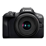 Câmera Fotográfica Eos R100 Canon E Lente 18-45mm Preta
