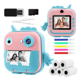 Câmera Infantil Digital Impressão Instantânea Com Sd 32gb