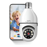 Camera Ip 360 Giratoria Wifi Lampada Segurança Externa Hd