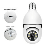 Camera Ip Inteligente Lampada Panoramica Yoosee Wifi Espiã Cor Branco