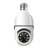 Câmera Ip Segurança Lâmpada Yoosee Panorâmica Wifi1080 Espiã Cor Branco Cor Branco