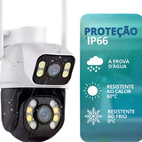 Câmera Ip Wi-fi Icsee Colorida E Zoom De 5x Optico Full Hd Cor Branco