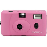 Câmera Reutilizável Yashica Mf-1 Rosa + Filme 35mm 24 Poses