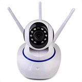Câmera Segurança 360° Babá Eletrônica Wi-fi Pets Filhos Casa Cor Branco