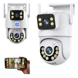Camera Segurança Wifi Dupla Ip Externa A Prova Dagua 360 Hd