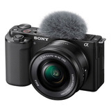 Câmera Sony Zv-e10 Mirrorless 4k Com Lente 16-50mm (preta)