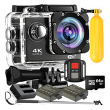 Câmera Sport 4k M10 Wifi+ 64gb+ Baterias+ Carregador+ Bastão